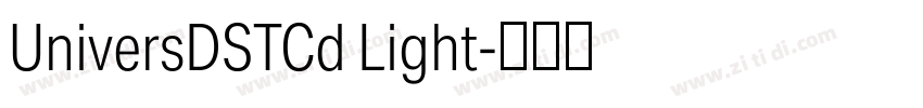 UniversDSTCd Light字体转换